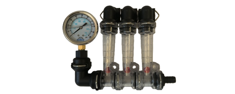 Flow Kit 3 Col w/gauge