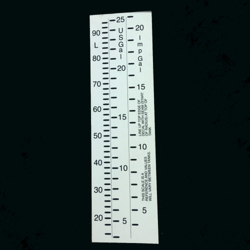 Decal 25USgal Cone Tank