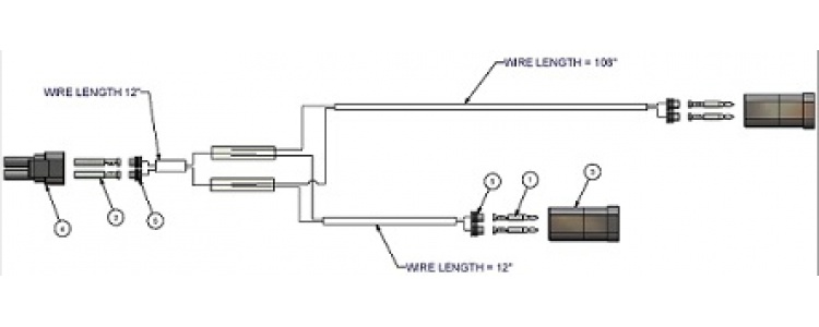 Wire Harness, Ctr Split JD.