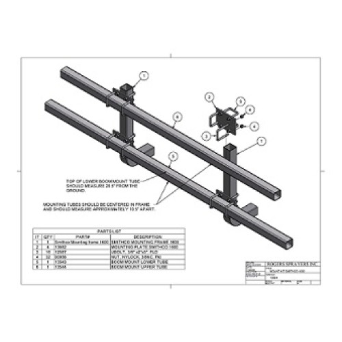 Mount Kit Smithco 1600