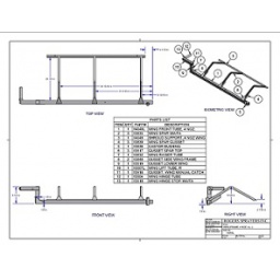 Wing Frame, 4 Noz. Al, L