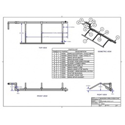 Wing Frame, 4 Noz. Al, R