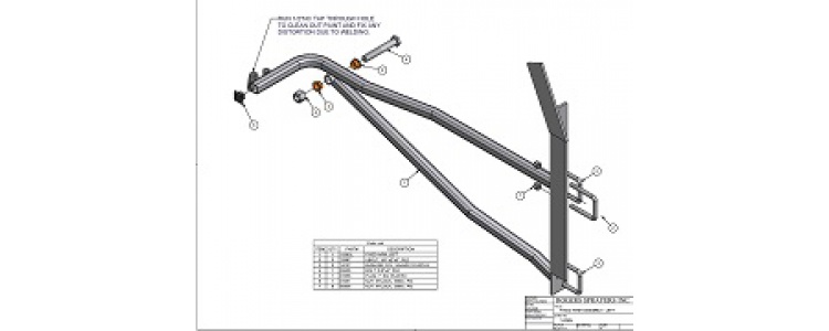 Fixed Arm Assembly, Left