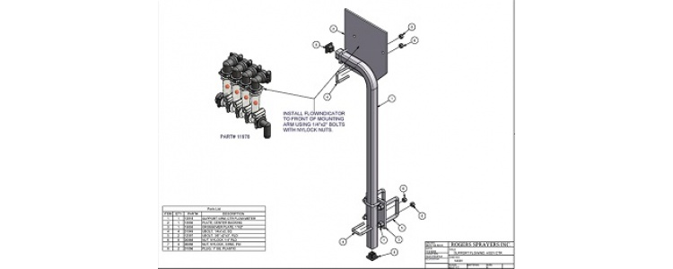 Flowmonitor Support Assembly ctr