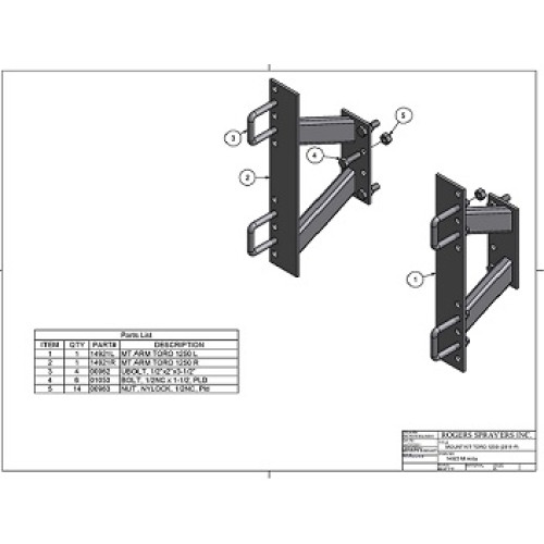 Mount Kit Toro 1250 (2011)