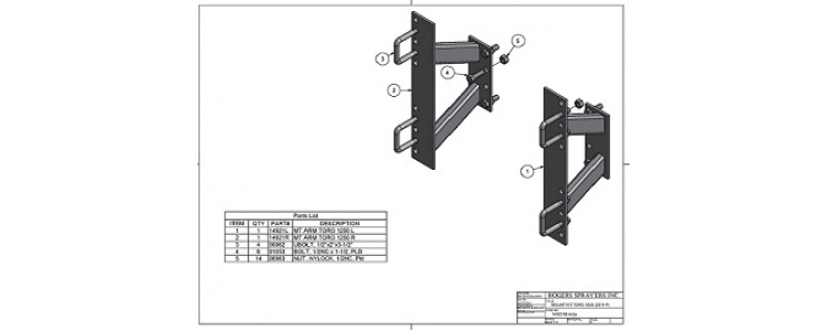 Mount Kit Toro 1250 (2011)