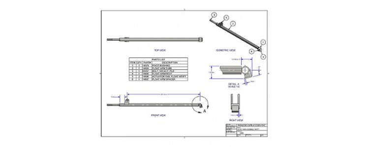 Float Arm Assembly GF13
