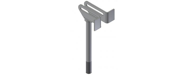 Pin Wing Actuator Mount, Red/Black