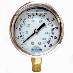 Gauge Pressure 100psi Wet Gauge Pressure 100psi Wet