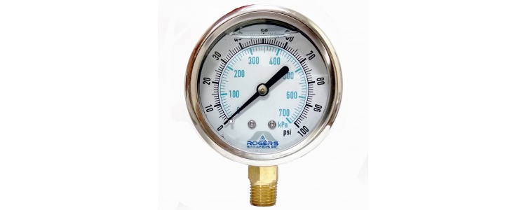 Gauge Pressure 100psi Wet