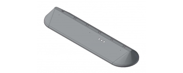 Shroud FM Center w/holes, 60