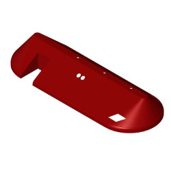 Shroud FM Left Wing, w/holes, Red Shroud FM Left Wing, w/holes, Red