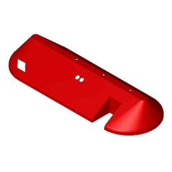 Shroud FM Right Wing w/holes, Red Shroud FM Right Wing w/holes, Red