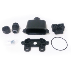 Box P24 with support and cable grip black front panel Salvarani 760267 Box P24 with support and cable grip black front panel Salvarani 760267