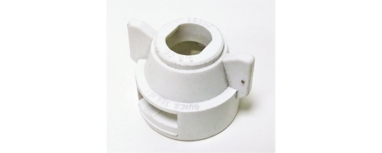 Cap TJ-NB, White Wide, Quick Teejet 25597 CP114442A-2-CE