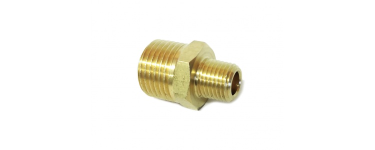 Ftg Brass Nipple 1/2x1/4NPT M/M