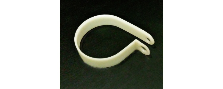 Clamp Hose Plstc Wht 1-1/4