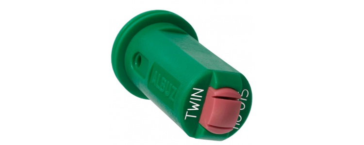Albuz, AVI-TWIN 110015 Air Induction Twin Tip Green,AVI-TWIN 110015