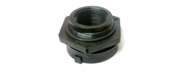 Ftg Poly Bulkhead 1-1/4FNPT