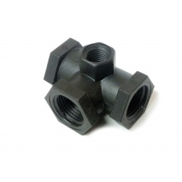Ftg Poly Tee 1/2 w/guage port