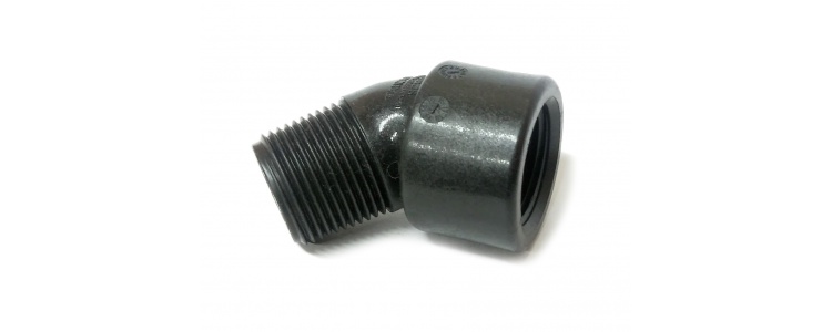 Ftg Poly Elb ST 3/4 NPT (45deg)