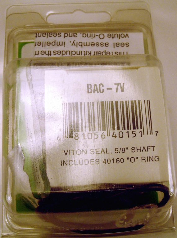 Pump Centrifugal FMC Repair Kit