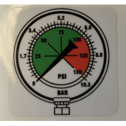 Decal Pressure Warning Decal Pressure Warning