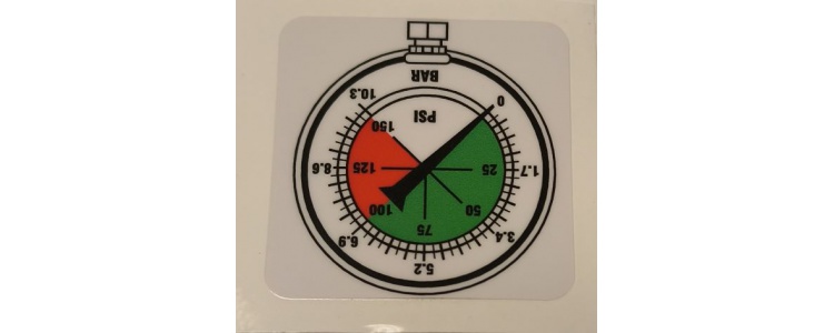 Decal Pressure Warning