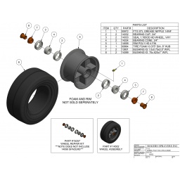 Wheel Poly HD 4 Fin CCSSR