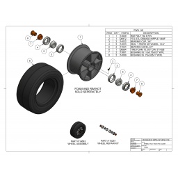 Wheel Poly HD 8 Fin CCSSR