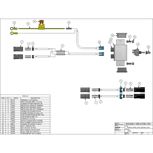 Wiring Harness JDHD 200/300 (2010)