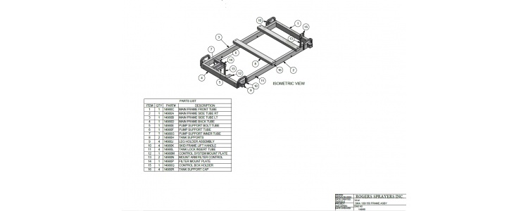Frame Skid Assby, SMA Frame Skid Assby, SMA