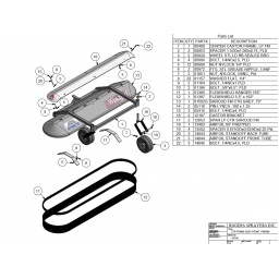 Ctr Frame Assembly Front Drawing, FM3500