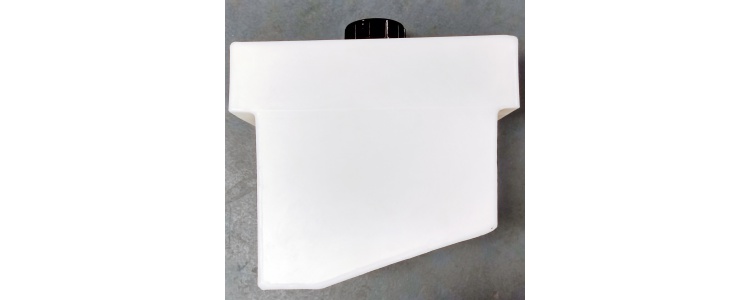 Tank Rect 10 Litre, White Prep