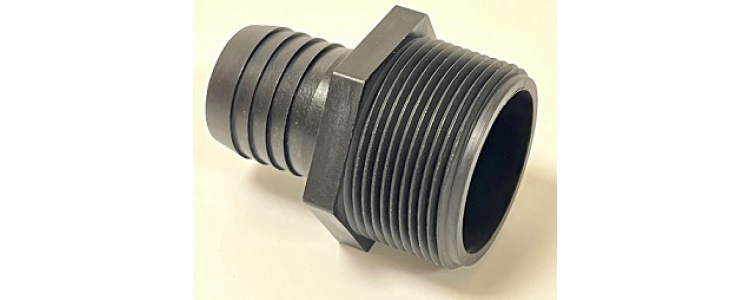 Ftg Poly Adpt 1-1/2MNPTx1-1/4HB