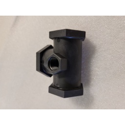 Ftg Poly Tee 3/4 w/guage port