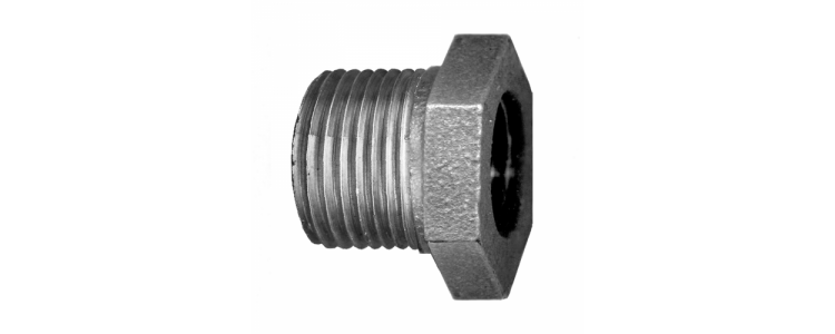 FairView,Blk Iron Bushing,3/4MPTx1/4FPT,BI-110-EB