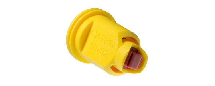 Albuz Tip CVI Twin 11002 Air Ind - Yellow Albuz Tip CVI Twin 11002 Air Ind - Yellow